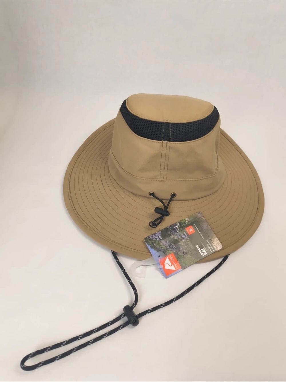 NWT! Ozark Trail Unisex Outdoor Floatable Adjustable S/M Explorer Tan Sun Hat - Picture 4 of 11